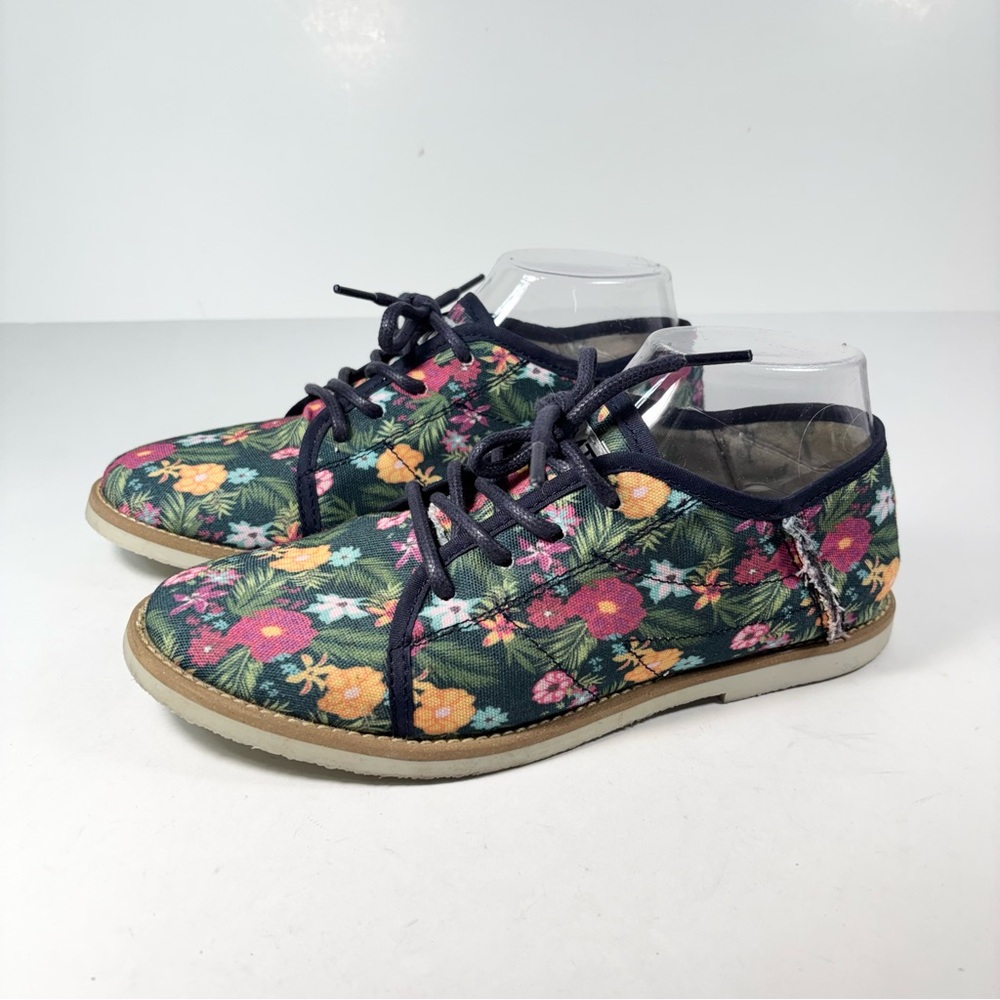 MOVMT The people‎ Movement Flower Print Canvas Oxford shoe Unisex M 7 Women 9